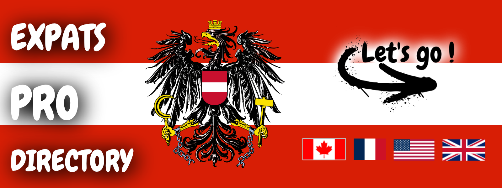 Flag of Austria Let's Go