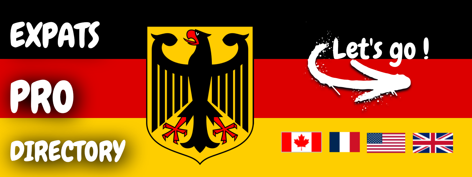 Flag of Germany Let's Go