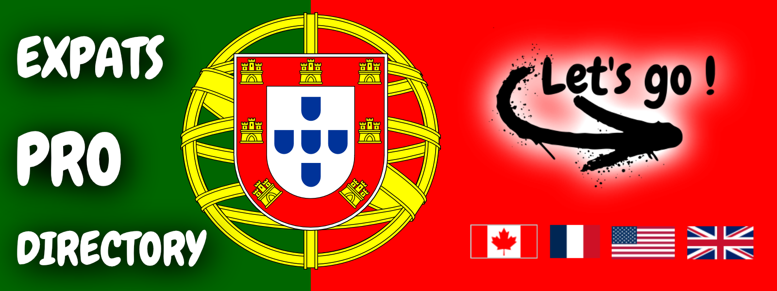 Flag of Portugal Let's Go