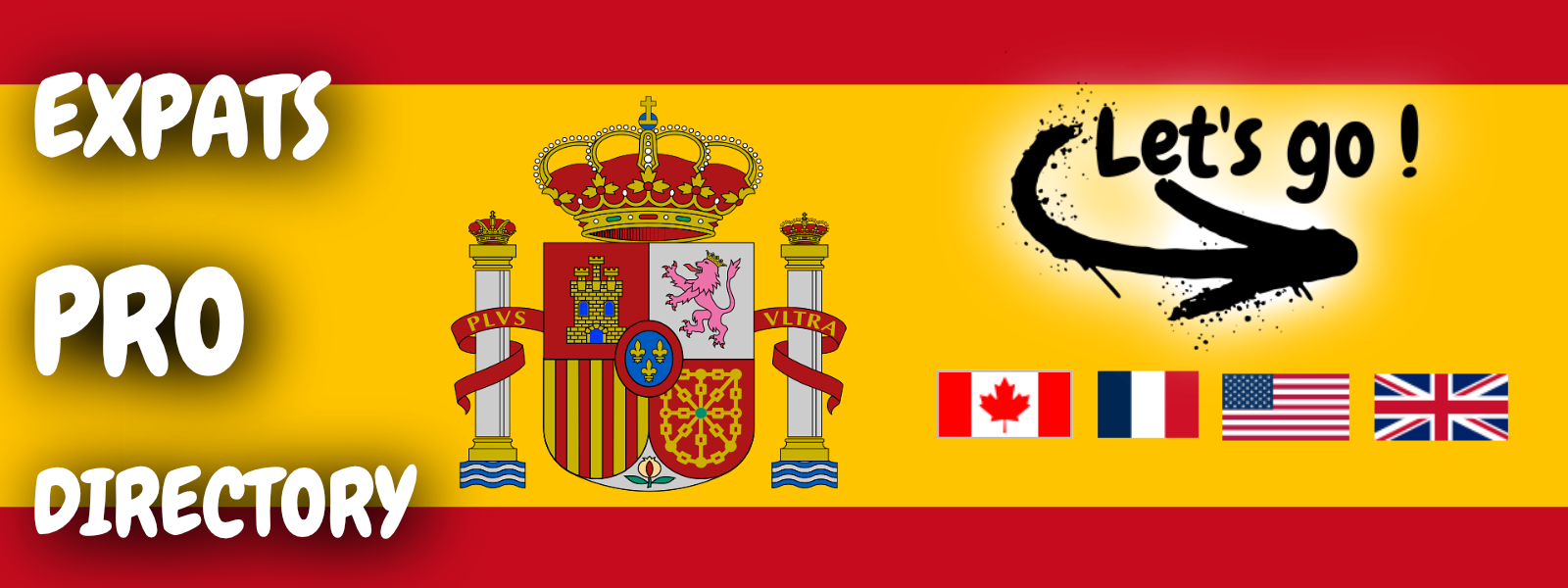 Flag of Spain Let's Go